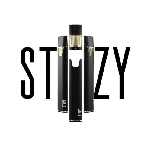 STIIIZY - DA GREEN CORNER LOS ANGELES WEED DELIVERY DISPENSARY KOREA TOWN MID CITY DOWNTOWN "STIIIZY brand logo featuring a sleek, modern design, known for its premium cannabis products including vape cartridges, concentrates, and edibles. The brand is recognized for its high-quality indoor-grown strains and stylish packaging."
